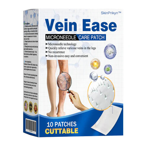 š„Time-Limited Offer -SkinPrikyn⢠Vein Ease Microneedle Care Patch - Cuttable (For Spider Veins, Varicose Veins, Swelling & Leg Fatigue)