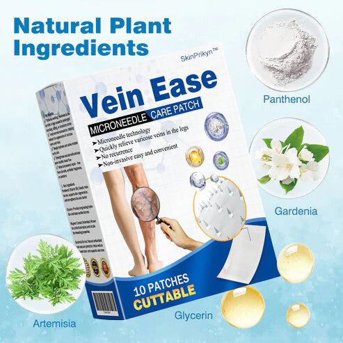 š„Time-Limited Offer -SkinPrikyn⢠Vein Ease Microneedle Care Patch - Cuttable (For Spider Veins, Varicose Veins, Swelling & Leg Fatigue)