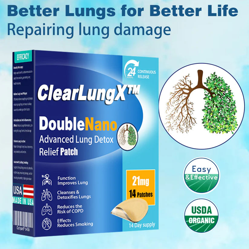 😽✨𝐎𝐟𝐟𝐢𝐜𝐢𝐚𝐥 𝐒𝐭𝐨𝐫𝐞:ClearLungX™ 𝐃𝐨𝐮𝐛𝐥𝐞𝐍𝐚𝐧𝐨 𝐀𝐝𝐯𝐚𝐧𝐜𝐞𝐝 𝐋𝐮𝐧𝐠 𝐃𝐞𝐭𝐨𝐱 𝐑𝐞𝐥𝐢𝐞𝐟 𝐏𝐚𝐭𝐜𝐡✨𝐅𝐃𝐀 𝐀𝐩𝐩𝐫𝐨𝐯𝐞𝐝