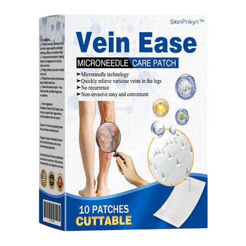 š„Time-Limited Offer -SkinPrikyn⢠Vein Ease Microneedle Care Patch - Cuttable (For Spider Veins, Varicose Veins, Swelling & Leg Fatigue)