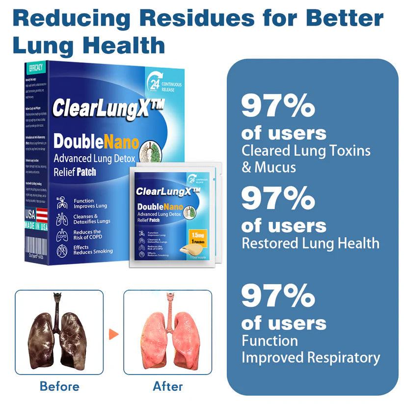 😽✨𝐎𝐟𝐟𝐢𝐜𝐢𝐚𝐥 𝐒𝐭𝐨𝐫𝐞:ClearLungX™ 𝐃𝐨𝐮𝐛𝐥𝐞𝐍𝐚𝐧𝐨 𝐀𝐝𝐯𝐚𝐧𝐜𝐞𝐝 𝐋𝐮𝐧𝐠 𝐃𝐞𝐭𝐨𝐱 𝐑𝐞𝐥𝐢𝐞𝐟 𝐏𝐚𝐭𝐜𝐡✨𝐅𝐃𝐀 𝐀𝐩𝐩𝐫𝐨𝐯𝐞𝐝