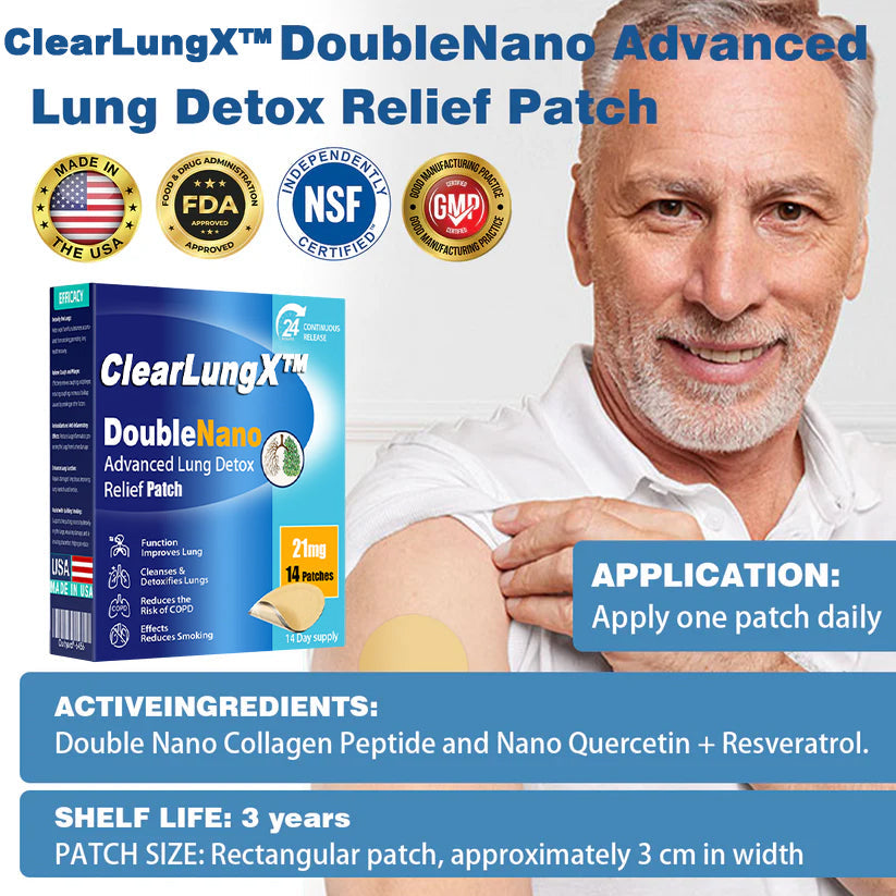 😽✨𝐎𝐟𝐟𝐢𝐜𝐢𝐚𝐥 𝐒𝐭𝐨𝐫𝐞:ClearLungX™ 𝐃𝐨𝐮𝐛𝐥𝐞𝐍𝐚𝐧𝐨 𝐀𝐝𝐯𝐚𝐧𝐜𝐞𝐝 𝐋𝐮𝐧𝐠 𝐃𝐞𝐭𝐨𝐱 𝐑𝐞𝐥𝐢𝐞𝐟 𝐏𝐚𝐭𝐜𝐡✨𝐅𝐃𝐀 𝐀𝐩𝐩𝐫𝐨𝐯𝐞𝐝