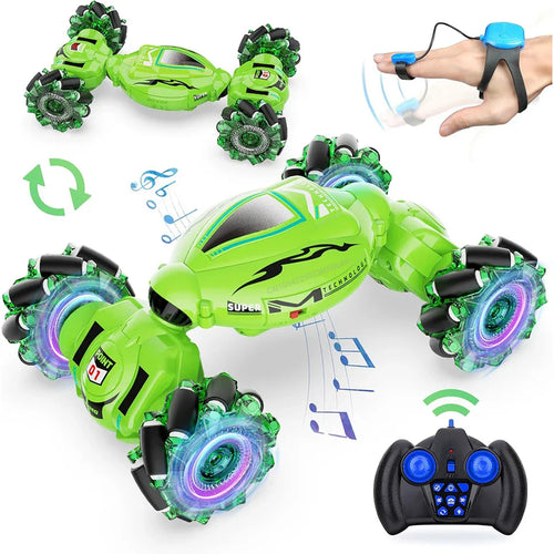 RC Stunt Car 2.4G Multifunctional Lights Remote Control Car Hand Gesture Vehicle Radio Controlled Machine Toys for Kid Gift