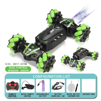 RC Car Toy Gesture Sensing Spray Twisting Stunt Drift Car Radio Remote Controlled Cars RC 4Wd Toys Children Boy Gift