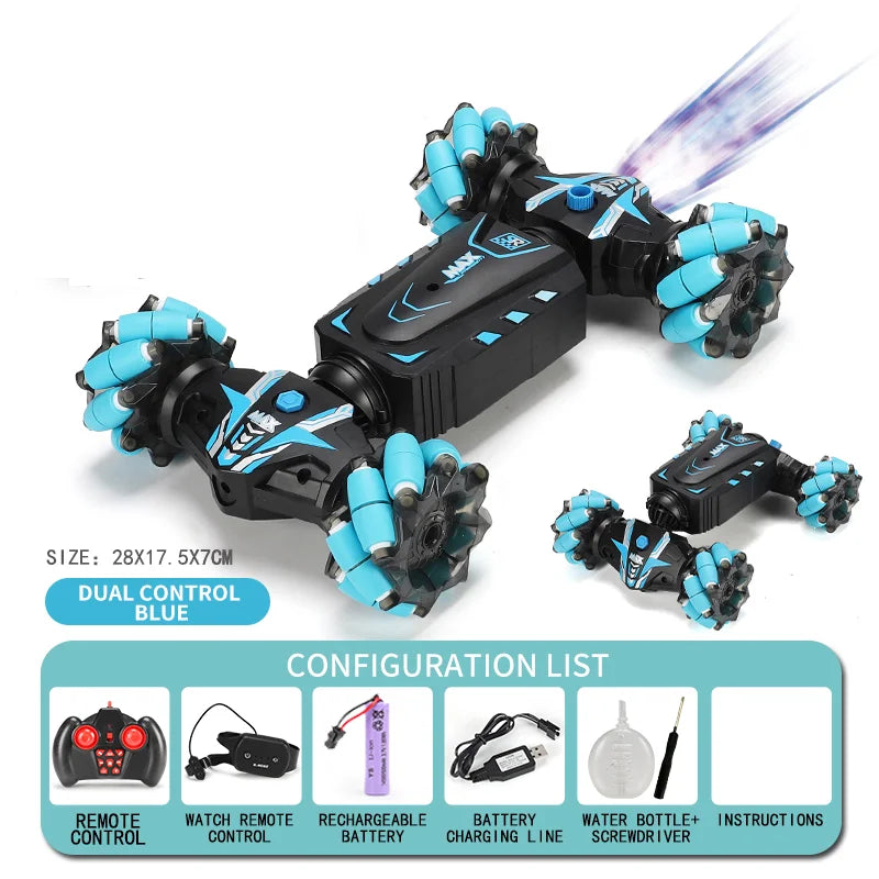 RC Car Toy Gesture Sensing Spray Twisting Stunt Drift Car Radio Remote Controlled Cars RC 4Wd Toys Children Boy Gift