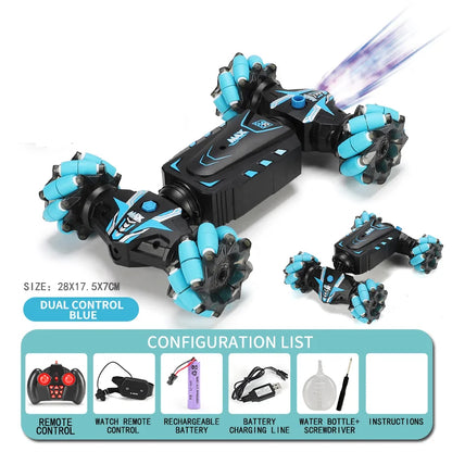 RC Car Toy Gesture Sensing Spray Twisting Stunt Drift Car Radio Remote Controlled Cars RC 4Wd Toys Children Boy Gift