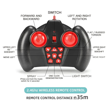RC Car Toy Gesture Sensing Spray Twisting Stunt Drift Car Radio Remote Controlled Cars RC 4Wd Toys Children Boy Gift