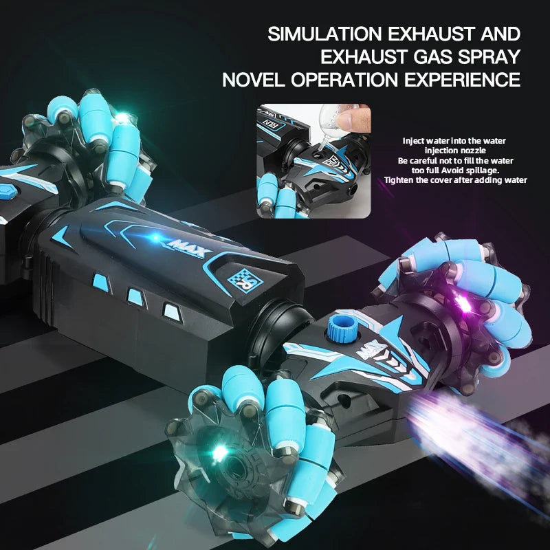 RC Car Toy Gesture Sensing Spray Twisting Stunt Drift Car Radio Remote Controlled Cars RC 4Wd Toys Children Boy Gift